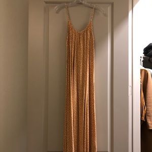 Mustard floral maxi dress